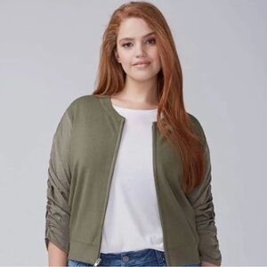 Lane Bryant 18/20 Women's Olive Green Sweater